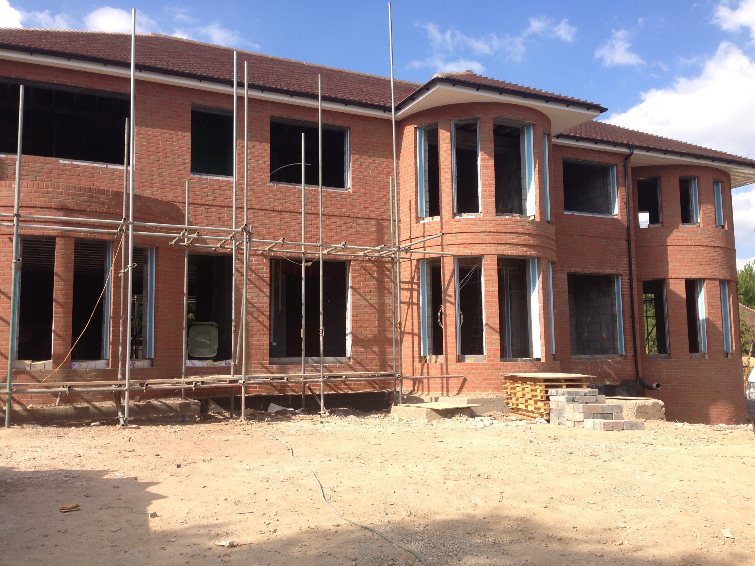 New build brickwork and structural shell